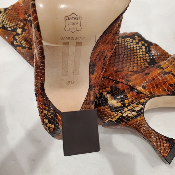 NEW MIISTA INGA SNAKE PRINT TALL BOOTS - Picture 5 of 6